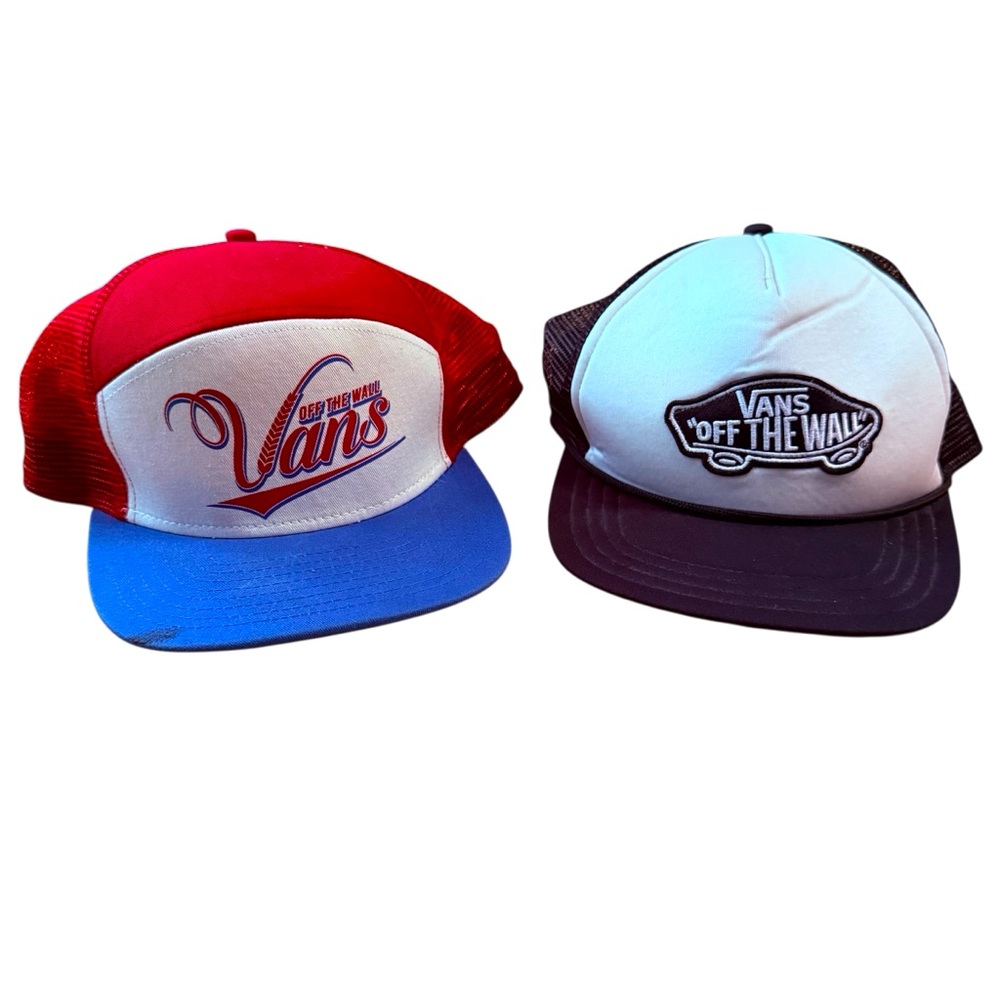 VANS Classic Patch Curved Bill Trucker Hat & Suds 6 Trucker Hat Bundle